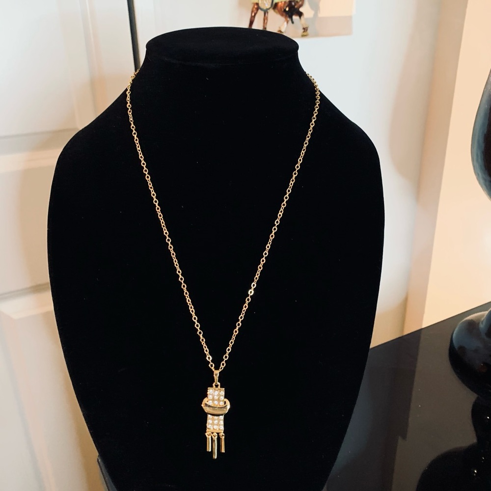Shiny golden fashion necklace🧡